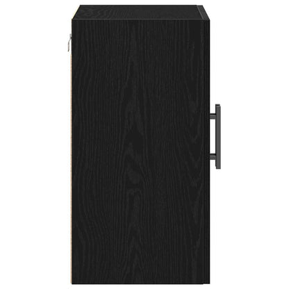 Wall Cabinet 60 x 31.5 x 60 cm Engineered Wood Black Oak