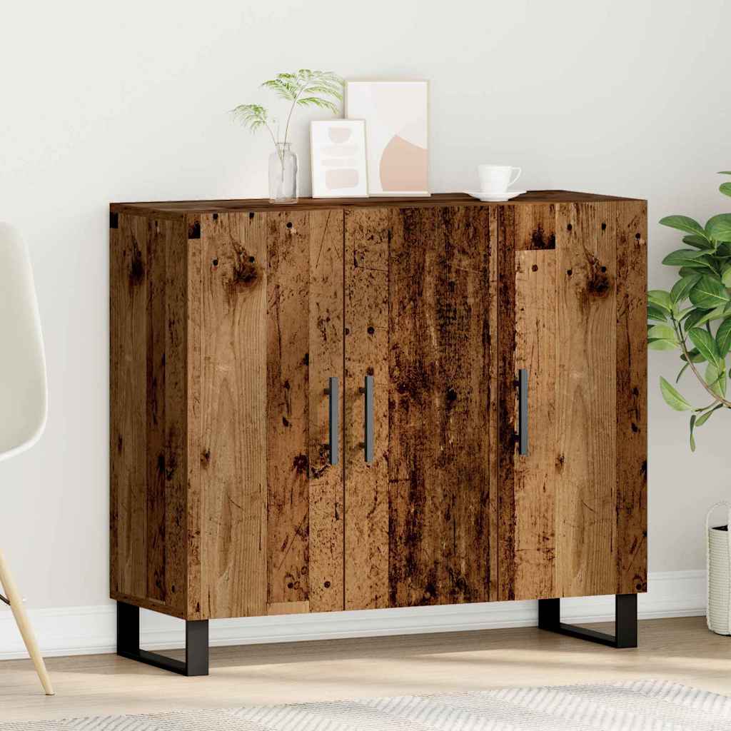 Sideboard Old Wood 90 x 34 x 80 cm Engineered Wood