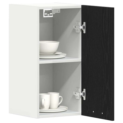Hanging Cabinet Black Oak 30x31x60 cm Engineered Wood