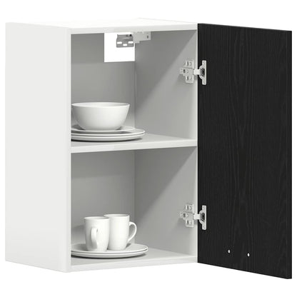 Hanging Cabinet Black Oak 40x31x60 cm Engineered Wood