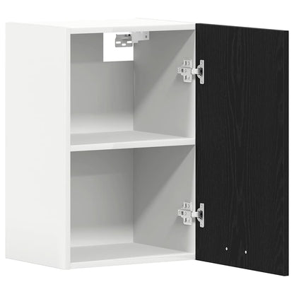 Hanging Cabinet Black Oak 40x31x60 cm Engineered Wood