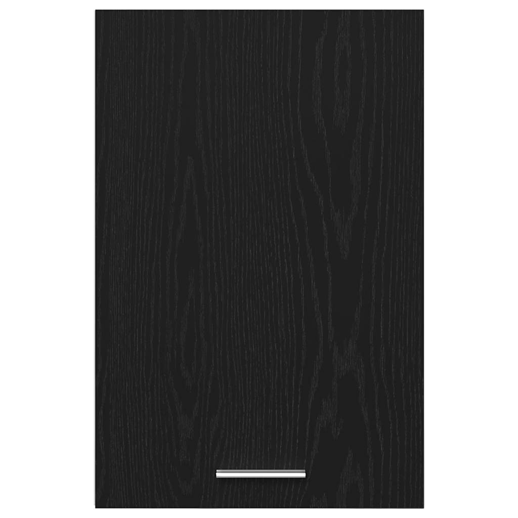 Hanging Cabinet Black Oak 40x31x60 cm Engineered Wood