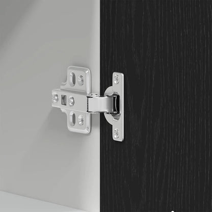 Hanging Cabinet Black Oak 40x31x60 cm Engineered Wood