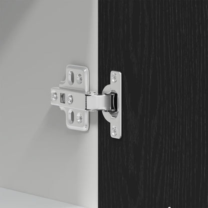 Hanging Cabinet Black Oak 40x31x60 cm Engineered Wood