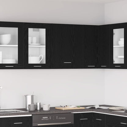 Hanging Cabinet Black Oak 50 x 31 x 60 cm Engineered Wood
