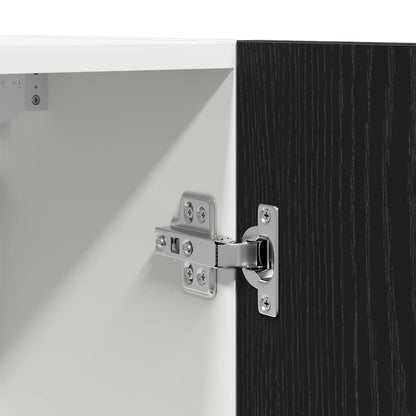 Hanging Cabinet with Shelf Lyon 2 pcs Black Oak 50 x 31 x 60 cm