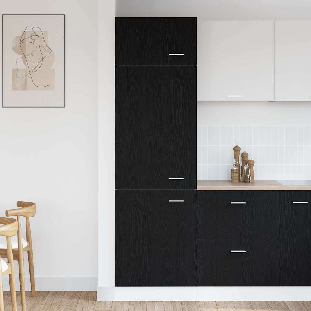 Hanging Cabinet Lyon Black Oak 60 x 31 x 207 cm Engineered Wood