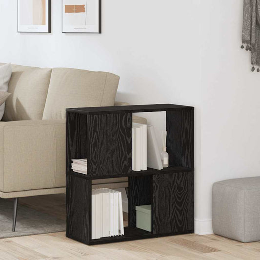 TV Cabinet Set 60 x 24 x 63 cm Black Engineered Wood