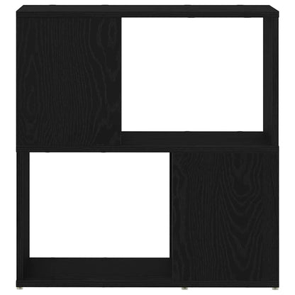 TV Cabinet Set 60 x 24 x 63 cm Black Engineered Wood