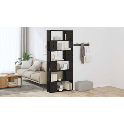 TV Cabinet Set Black 80 x 24 x 186 cm Engineered Wood