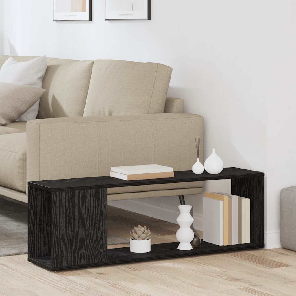 TV Cabinet Set 100 x 24 x 63 cm Black Engineered Wood