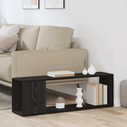 TV Cabinet Set 100 x 24 x 63 cm Black Engineered Wood