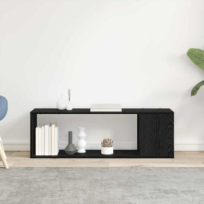 TV Cabinet Set 100 x 24 x 63 cm Black Engineered Wood