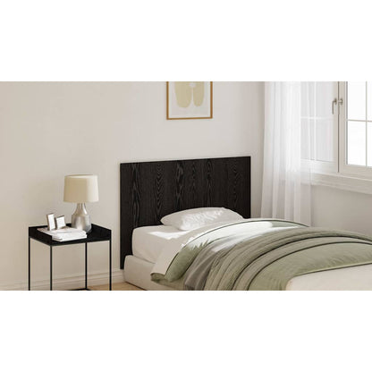 Bed Headboard Wall-mounted Black Oak Engineered Wood
