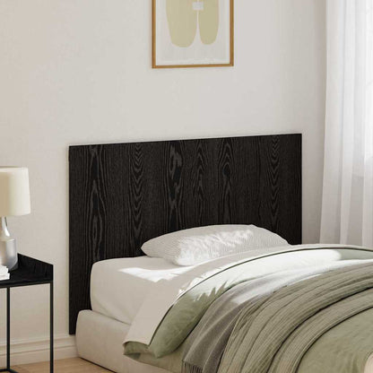 Bed Headboard Wall-mounted Black Oak Engineered Wood