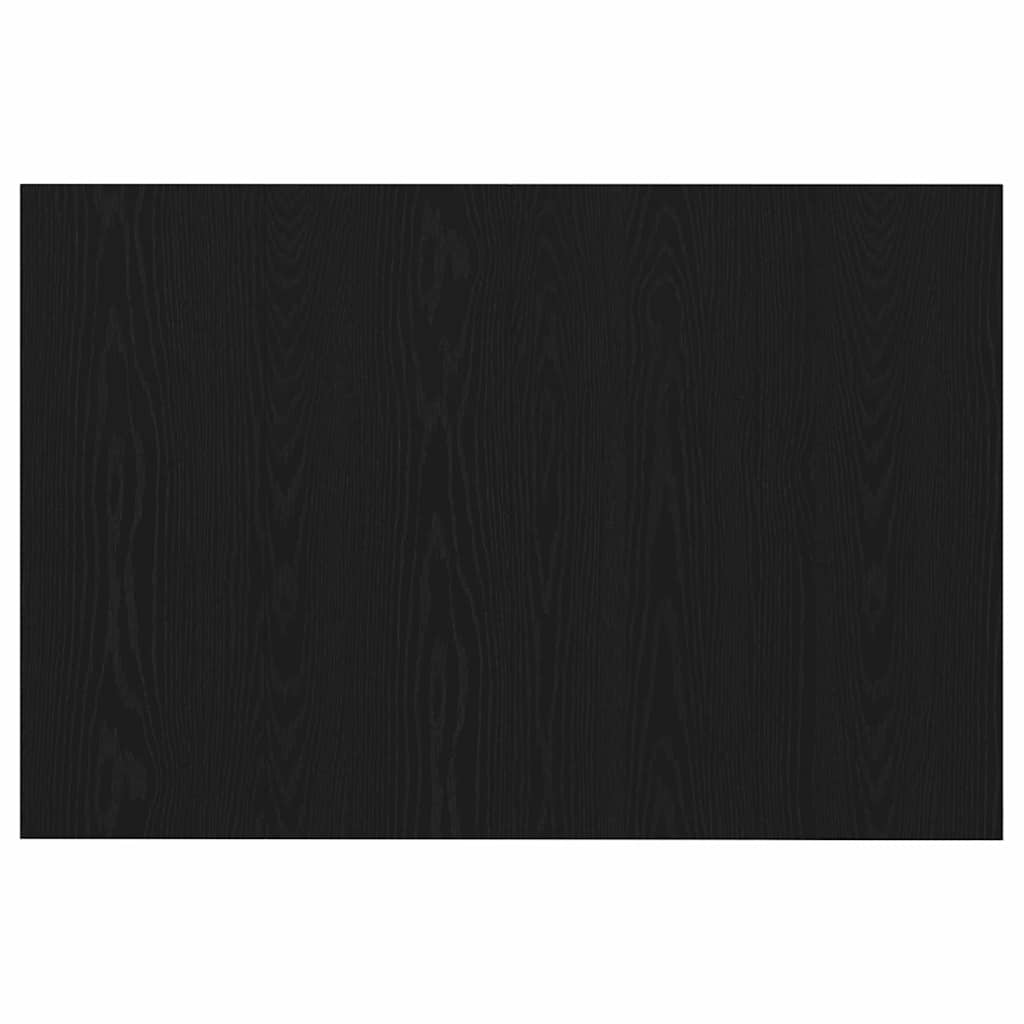 Bed Headboard Wall-mounted Black Oak Engineered Wood
