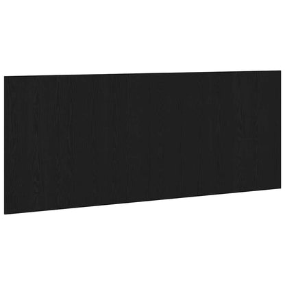 Bed Headboard Black Oak 200 x 1.5 x 80.5 cm Engineered Wood