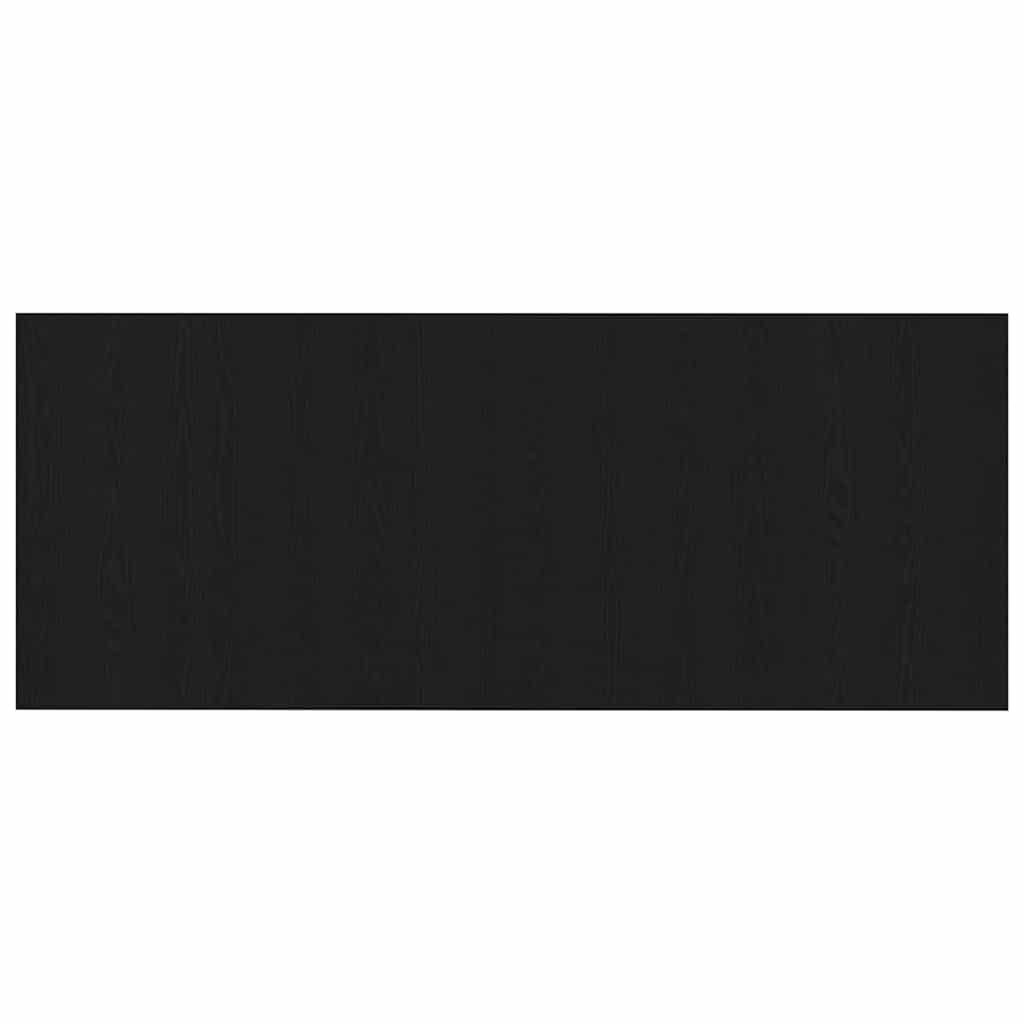 Bed Headboard Black Oak 200 x 1.5 x 80.5 cm Engineered Wood