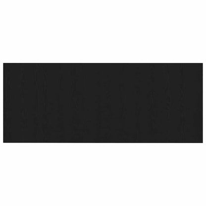 Bed Headboard Black Oak 200 x 1.5 x 80.5 cm Engineered Wood