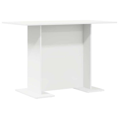 Dining Table White 110 x 60 x 75 cm Engineered Wood