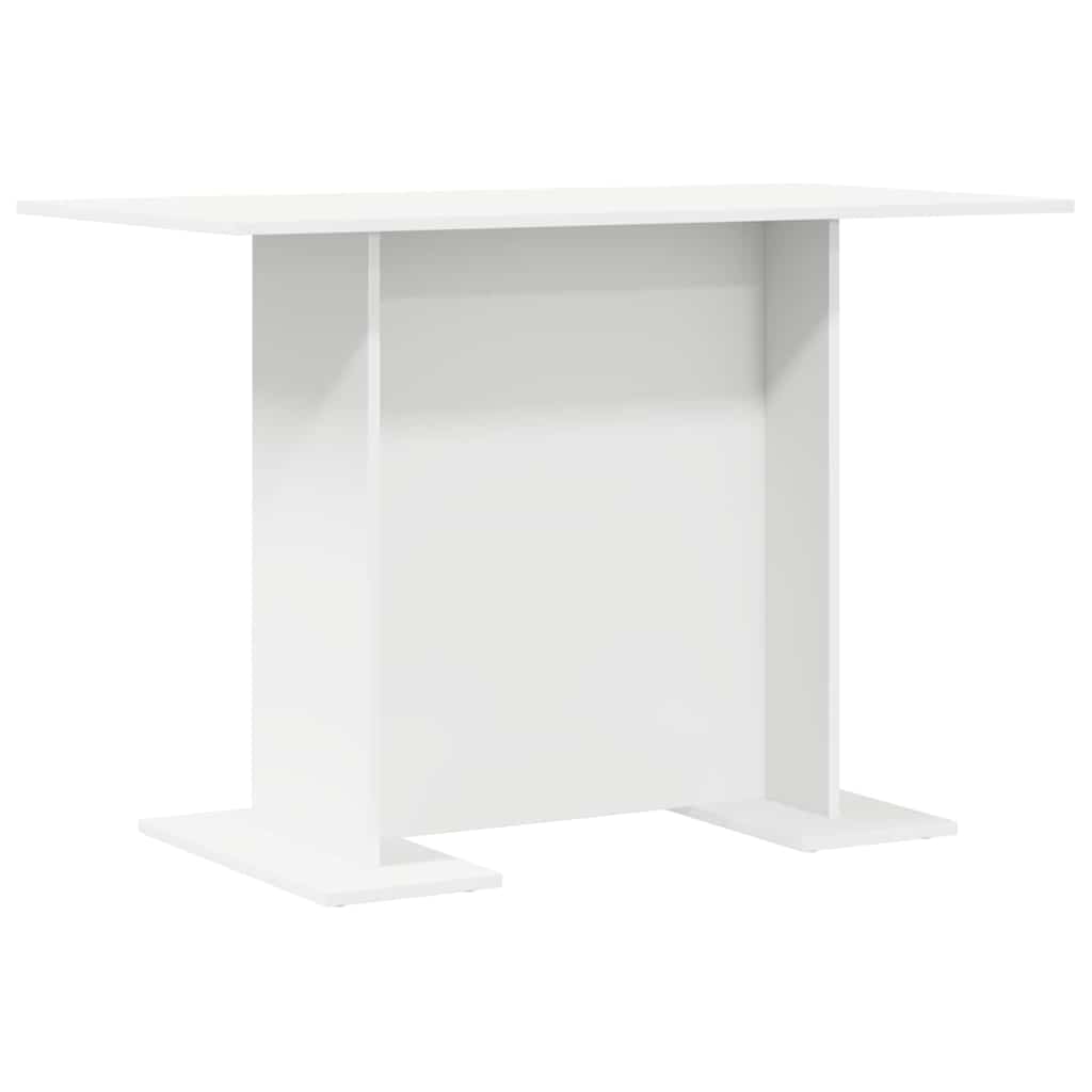 Dining Table White 110 x 60 x 75 cm Engineered Wood
