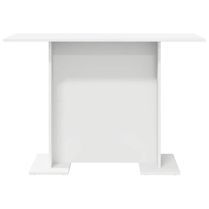 Dining Table White 110 x 60 x 75 cm Engineered Wood