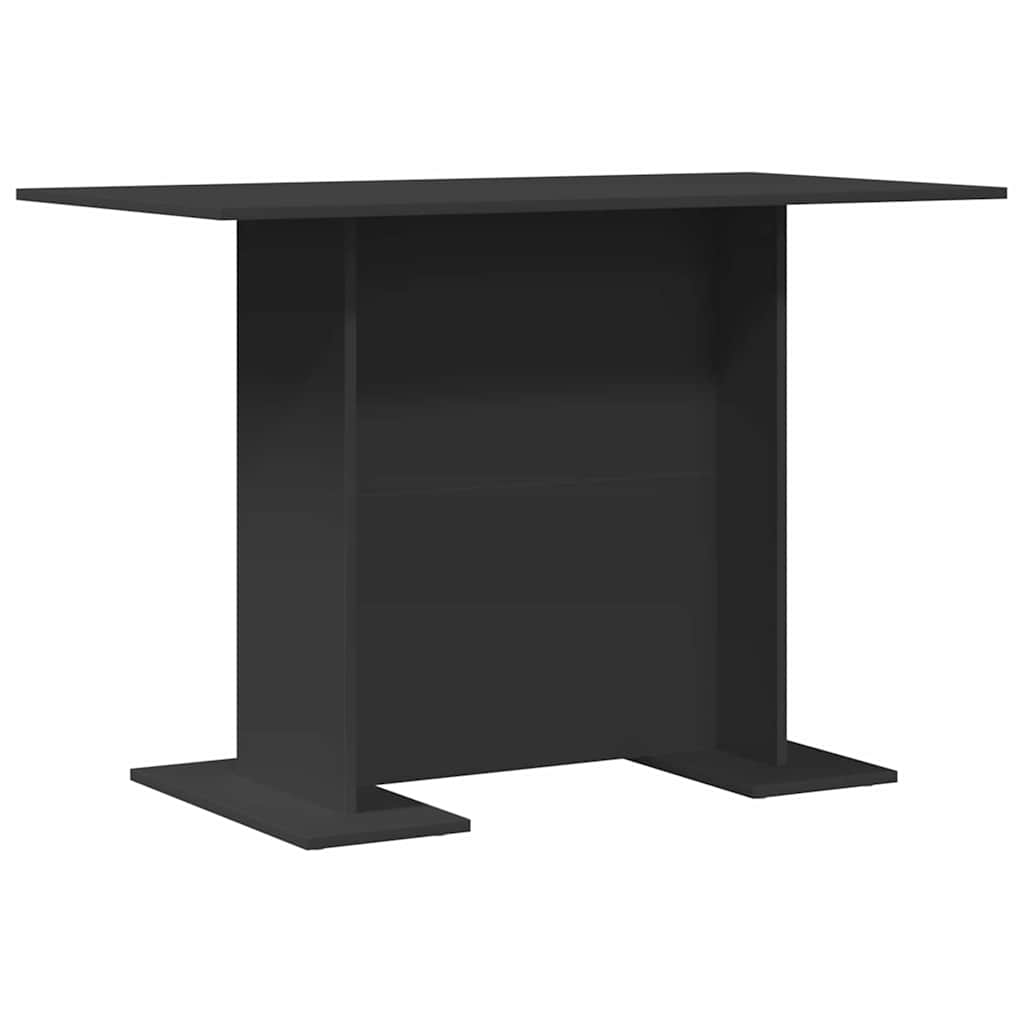 Dining Table Black 110 x 60 x 75 cm Engineered Wood