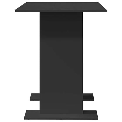 Dining Table 110 x 60 x 75 cm Engineered Wood Black Rectangular