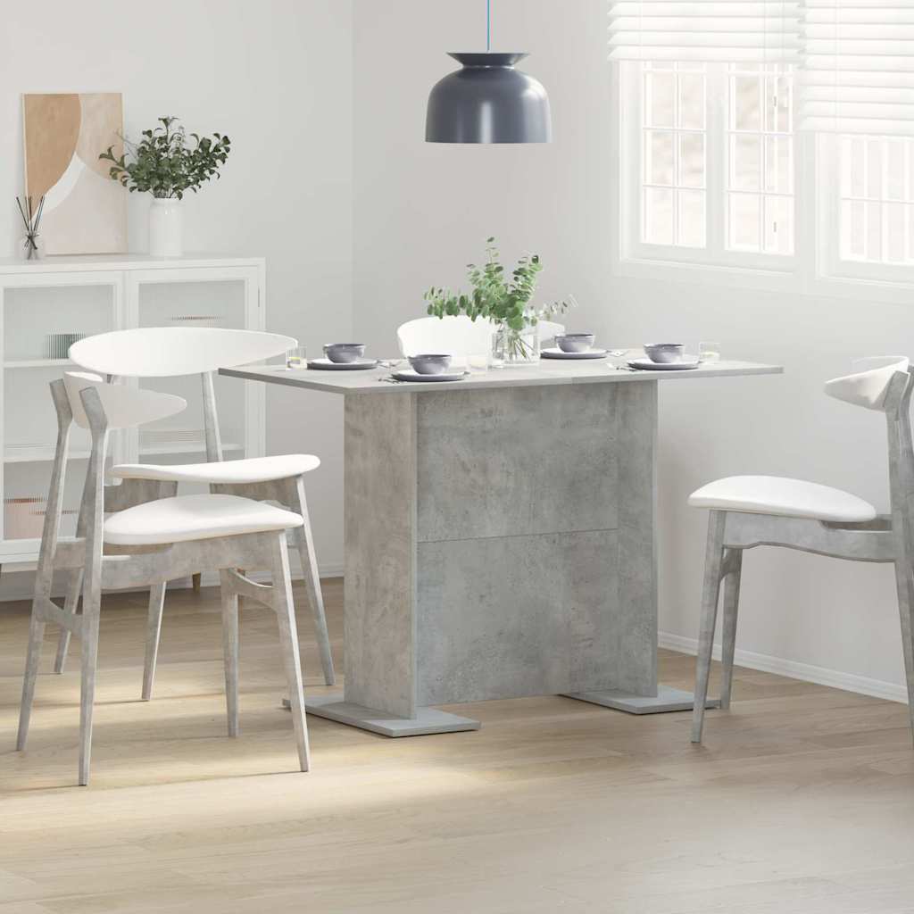 Dining Table 110 x 60 x 75 cm Engineered Wood Concrete Grey