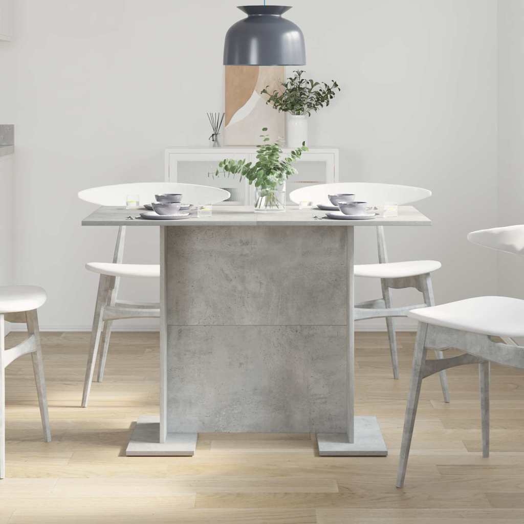 Dining Table 110 x 60 x 75 cm Engineered Wood Concrete Grey