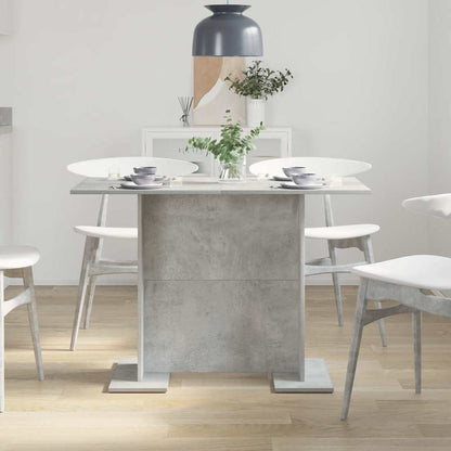 Dining Table Concrete Grey 110 x 60 x 75 cm Engineered Wood