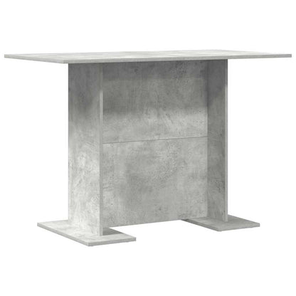 Dining Table 110 x 60 x 75 cm Engineered Wood Concrete Grey