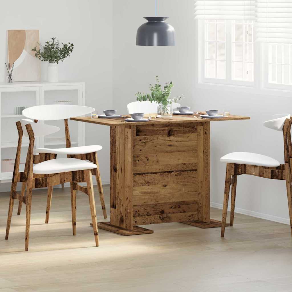 Dining Table Old Wood 110 x 60 x 75 cm Engineered Wood