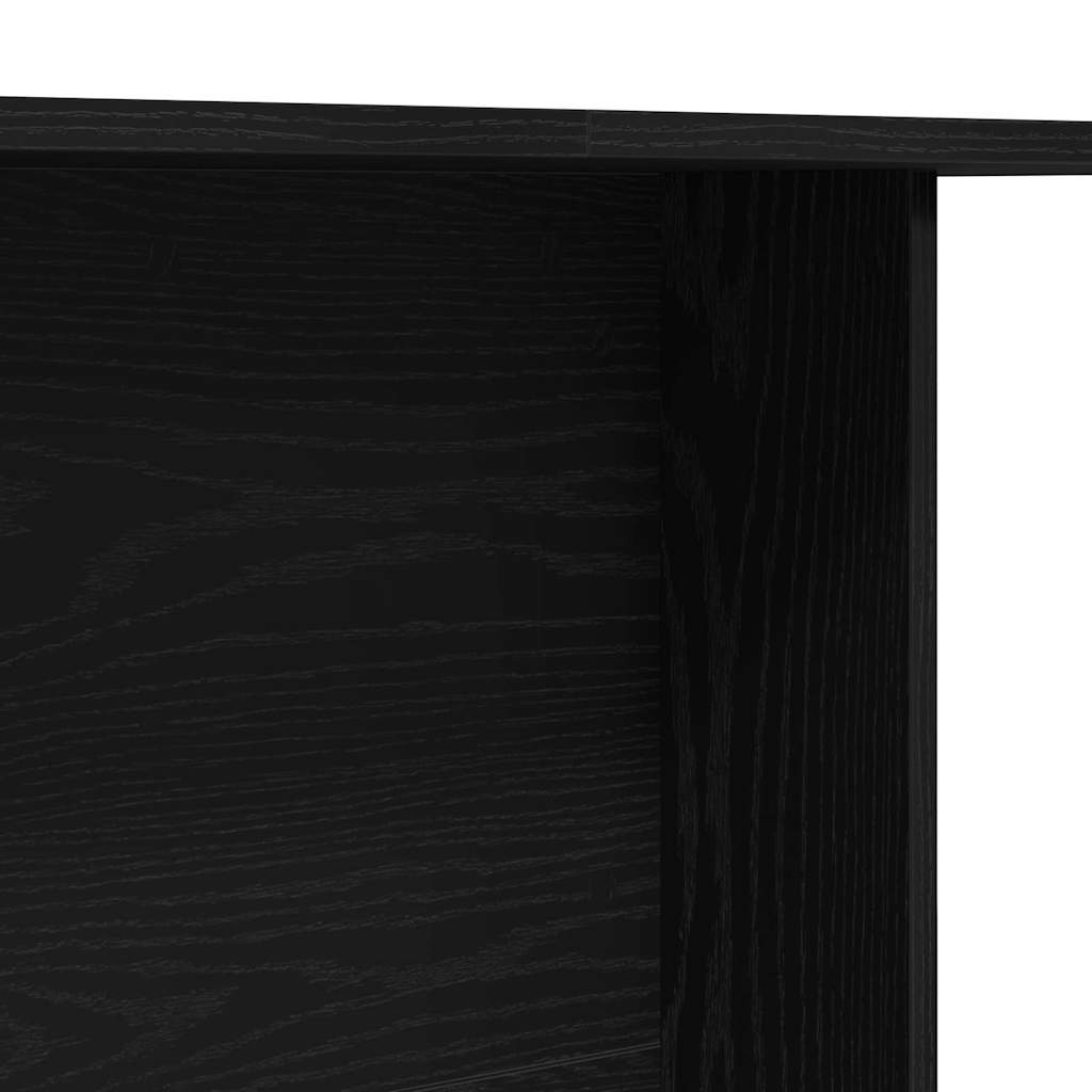 Dining Table 110 x 60 x 75 cm Engineered Wood Black Oak