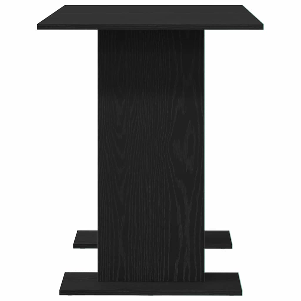 Dining Table Black oak 110 x 60 x 75 cm Engineered wood