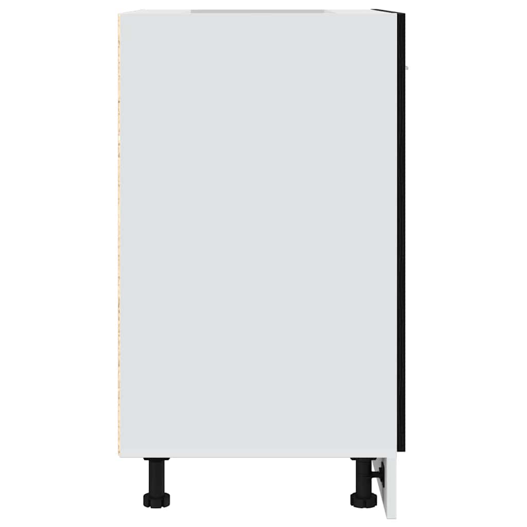 Bottom Cabinet Black Oak 60x46x81.5 cm Engineered Wood