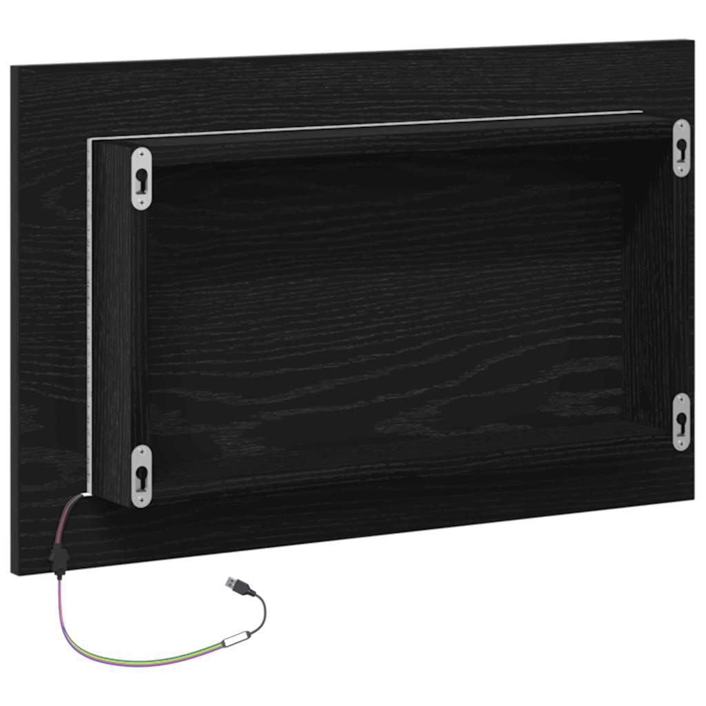 Bottom Cabinet Black Oak 60x46x81.5 cm Engineered Wood