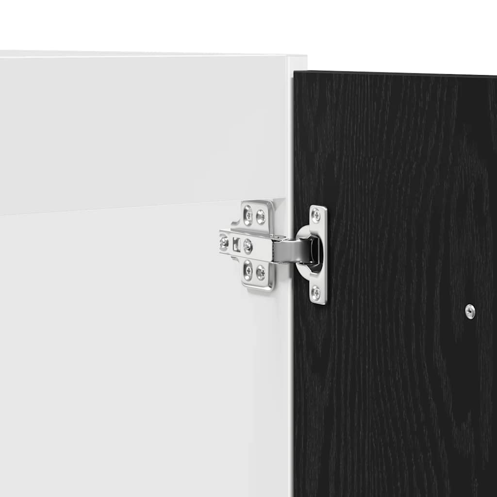Sink Bottom Cabinet Black Oak 80x46x81,5 cm Engineered Wood