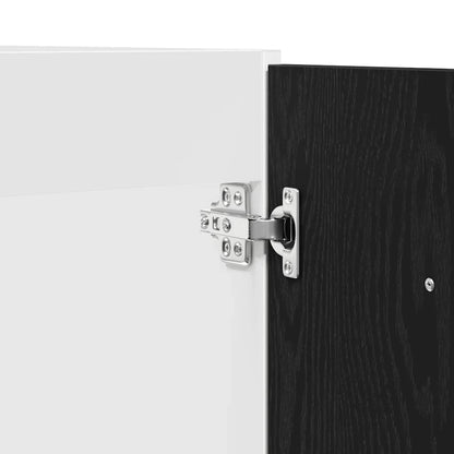 Sink Bottom Cabinet Black Oak 80x46x81,5 cm Engineered Wood