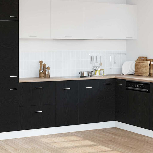 Sink Bottom Cabinet Black Oak 80x46x81,5 cm Engineered Wood