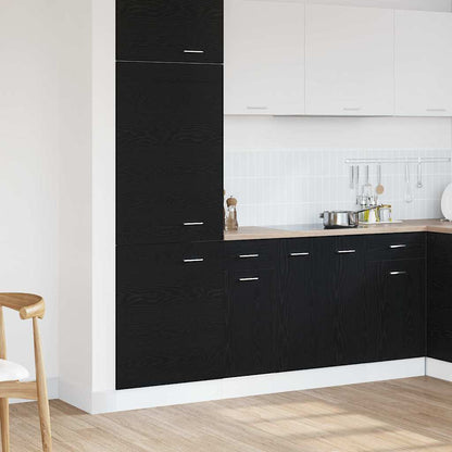 Hanging Cabinet Black Oak 30 x 46 x 81.5 cm Engineered Wood
