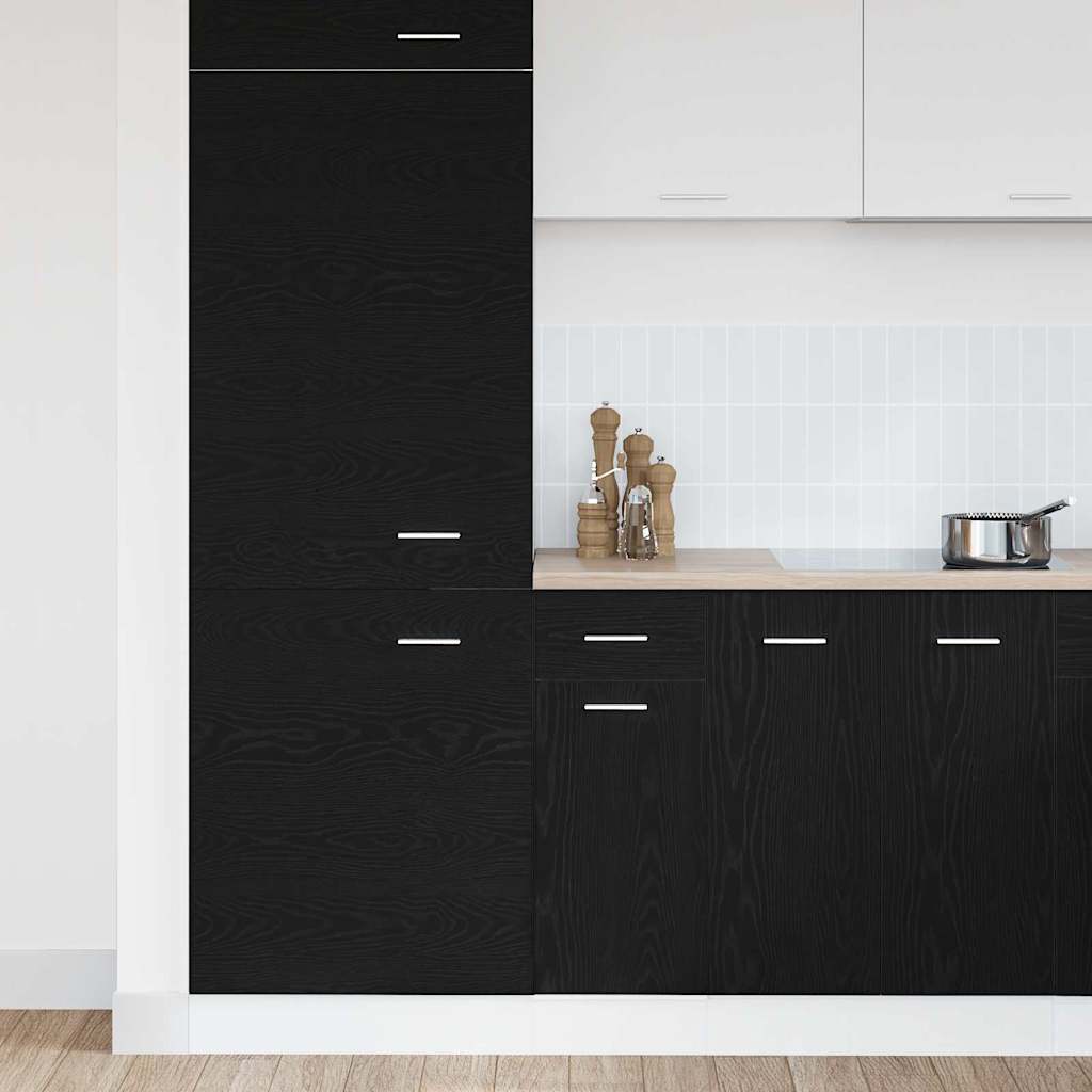 Hanging Cabinet Black Oak 30 x 46 x 81.5 cm Engineered Wood
