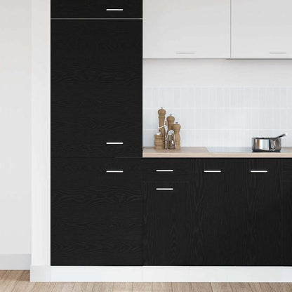 Hanging Cabinet Black Oak 30 x 46 x 81.5 cm Engineered Wood