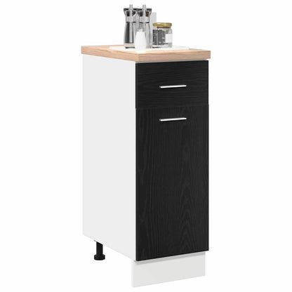 Hanging Cabinet Black Oak 30 x 46 x 81.5 cm Engineered Wood