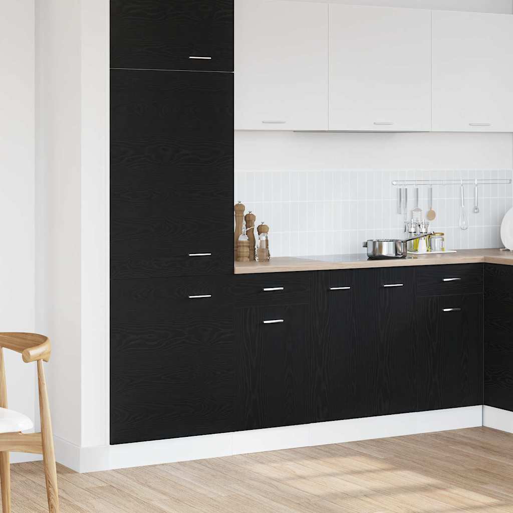 Hanging Cabinet Black Oak 40 x 46 x 81.5 cm Engineered Wood