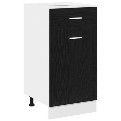 Hanging Cabinet Black Oak 40 x 46 x 81.5 cm Engineered Wood