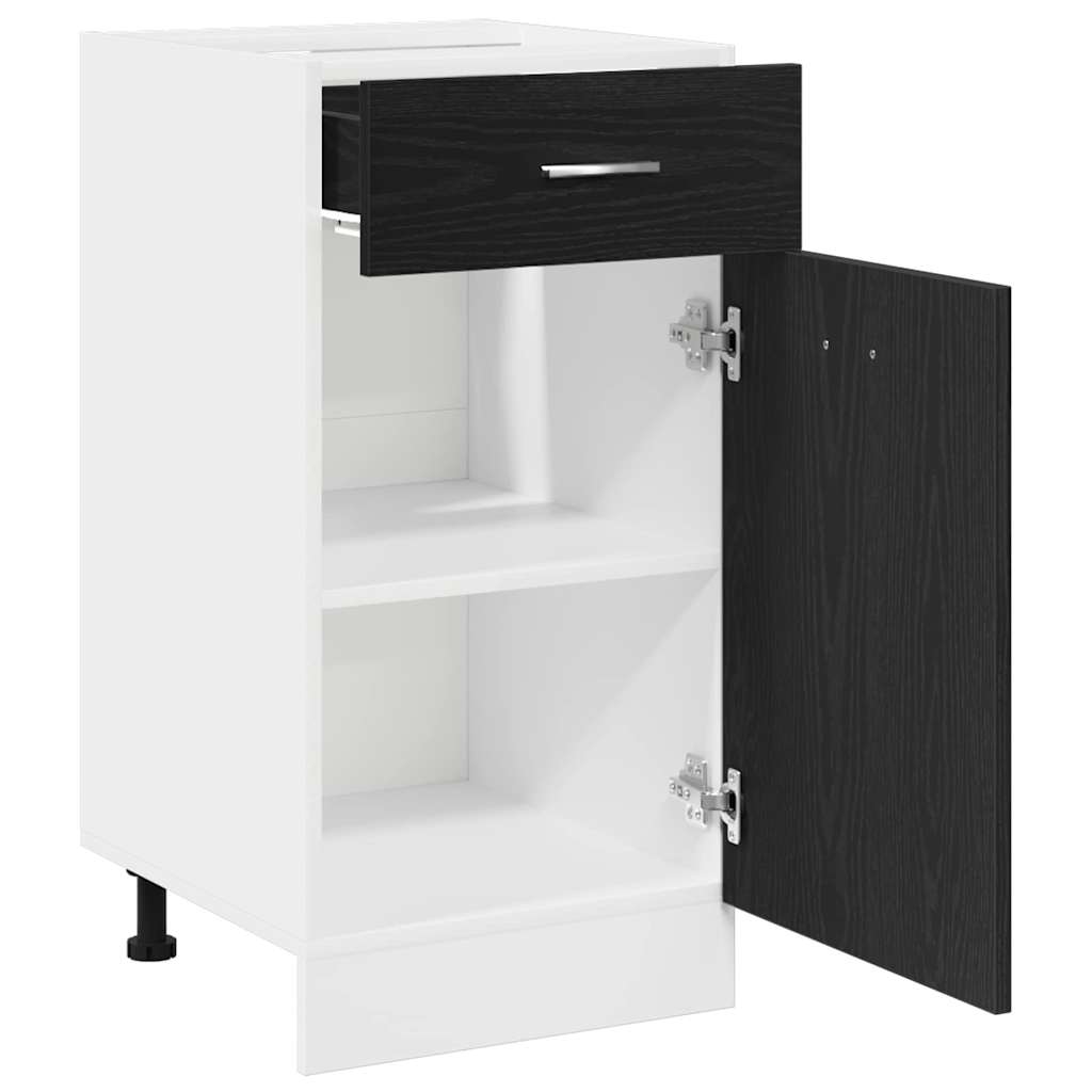 Hanging Cabinet Black Oak 40 x 46 x 81.5 cm Engineered Wood