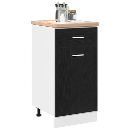 Hanging Cabinet Black Oak 40 x 46 x 81.5 cm Engineered Wood
