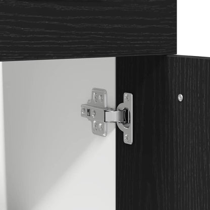 Hanging Cabinet Black Oak 50 x 46 x 81.5 cm Engineered Wood