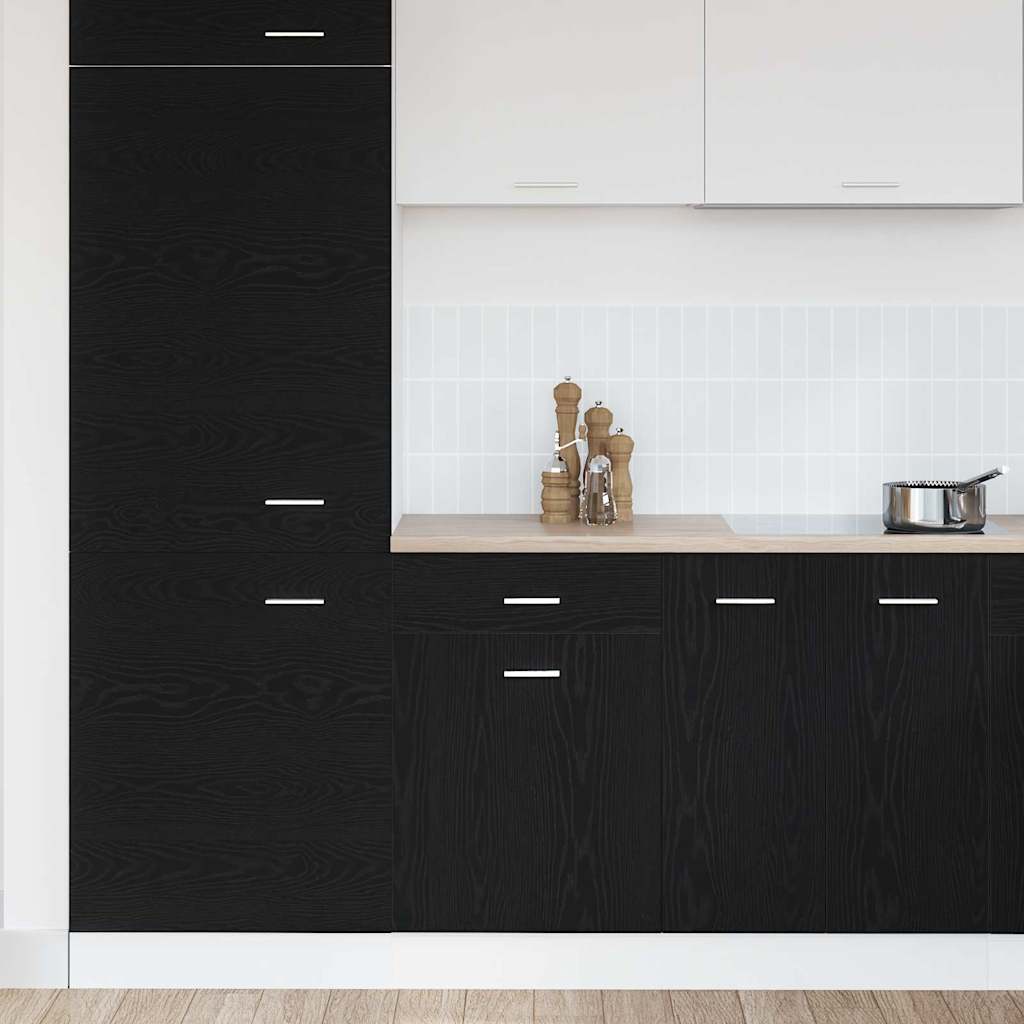 Hanging Cabinet Black Oak 50 x 46 x 81.5 cm Engineered Wood